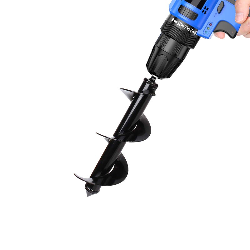 HUAPPNIO Bulb Planter Tool,Auger Drill Bit for Planting 3.15x8.66 Inch Suitable for 3/8â€Hex Drive Drill - Image 1
